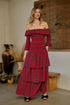 Arvada Plaid Zelira Smocked Maxi Dress